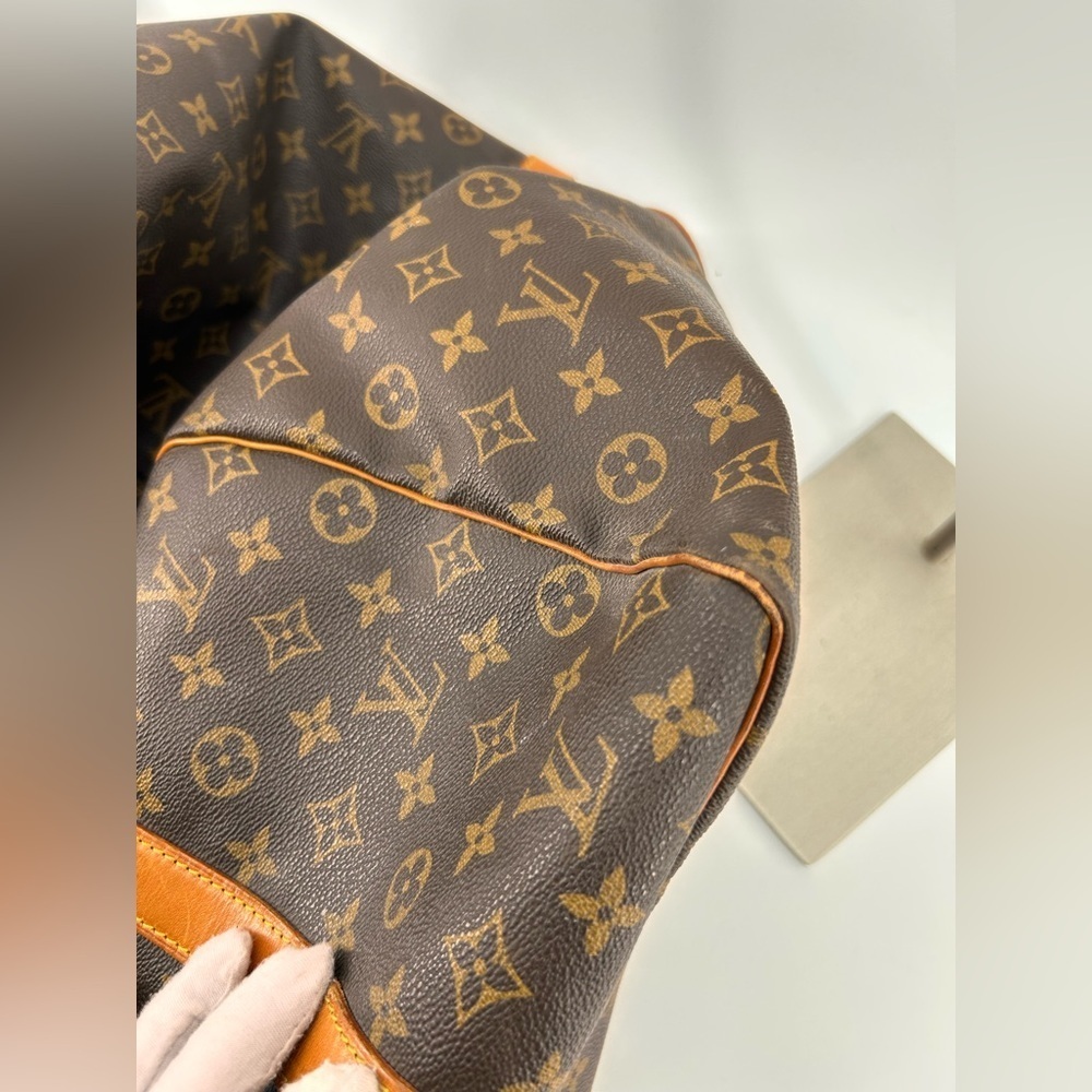Louis Vuitton Keepall Bandolier 60 Monogram Canvas Travel Bag SD0946 Vintage - Picture 9 of 16